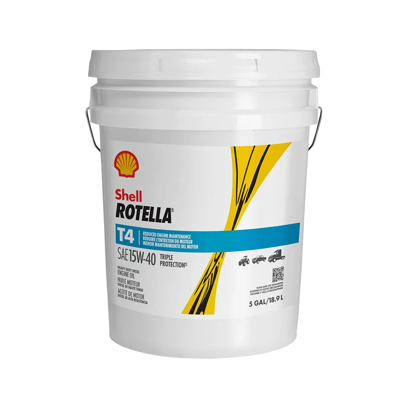 Shell Rotella T4 SAE 15W-40 — 5 Gallon Pail